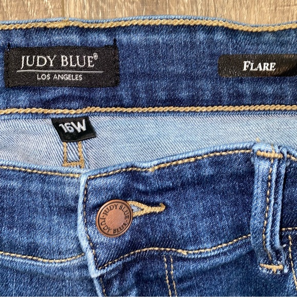 Judy Blue flare jeans, sz 16W - Picture 10 of 14